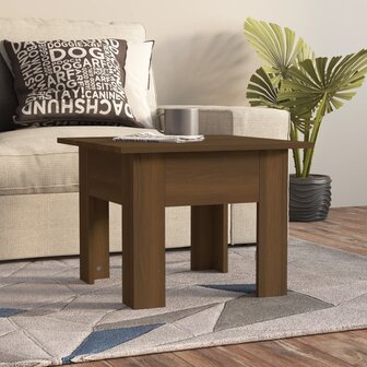 Salontafel 55x55x42 cm bewerkt hout bruin eikenkleur 8720286837542 1