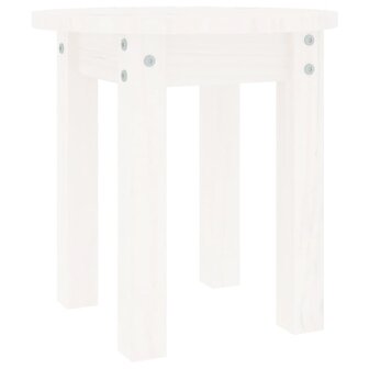 Salontafel &Oslash; 35x35 cm massief grenenhout wit 8720287208358 2