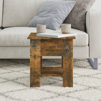 Salontafel 40x40x42 cm bewerkt hout gerookt eikenkleurig 8720286837641 3