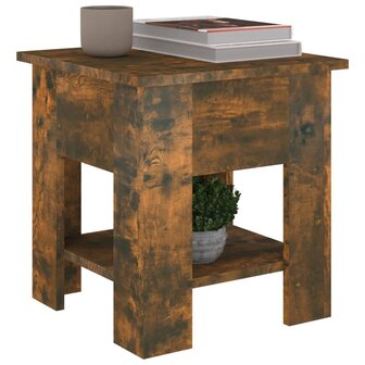 Salontafel 40x40x42 cm bewerkt hout gerookt eikenkleurig 8720286837641 4