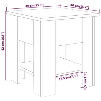 Salontafel 40x40x42 cm bewerkt hout gerookt eikenkleurig 8720286837641 6