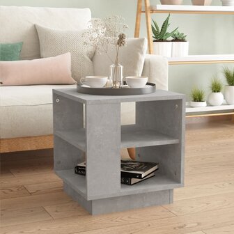 Salontafel 40x40x43 cm bewerkt hout betongrijs 8720286836323 1