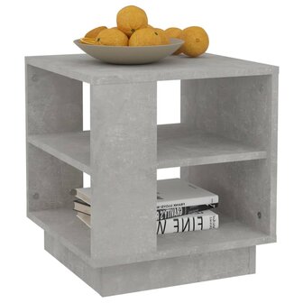Salontafel 40x40x43 cm bewerkt hout betongrijs 8720286836323 4