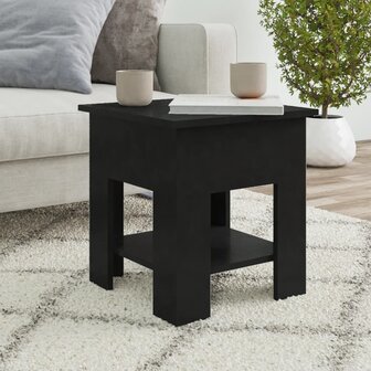 Salontafel 40x40x42 cm bewerkt hout zwart 8720286836156 1