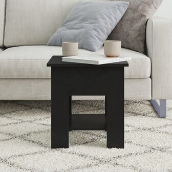 Salontafel 40x40x42 cm bewerkt hout zwart 8720286836156 3