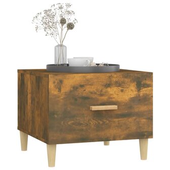 Salontafel 50x50x40 cm bewerkt hout gerookt eikenkleurig 8720287086383 5