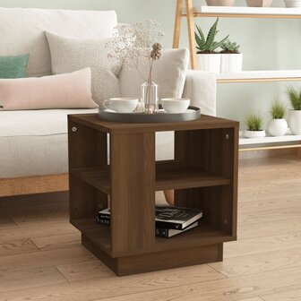 Salontafel 40x40x43 cm bewerkt hout bruin eikenkleur 8720286837757 1