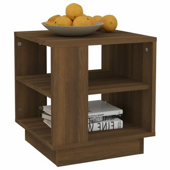 Salontafel 40x40x43 cm bewerkt hout bruin eikenkleur 8720286837757 4