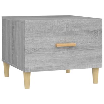 Salontafel 50x50x40 cm bewerkt hout grijs sonoma eikenkleurig 8720287086406 2