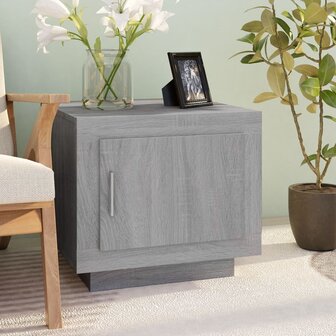 Salontafel 51x50x45 cm bewerkt hout grijs sonoma eikenkleurig 8720286968536 1