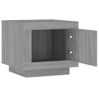 Salontafel 51x50x45 cm bewerkt hout grijs sonoma eikenkleurig 8720286968536 5