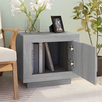 Salontafel 51x50x45 cm bewerkt hout grijs sonoma eikenkleurig 8720286968536 7