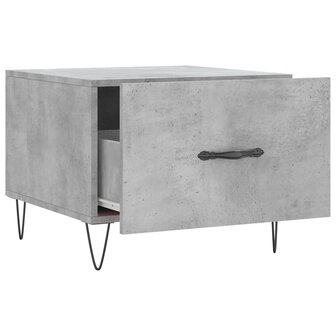 Salontafel 50x50x40 cm bewerkt hout betongrijs 8720845428495 6