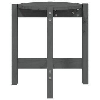 Salontafel &Oslash; 42,5x45 cm massief grenenhout grijs 8720287208112 6