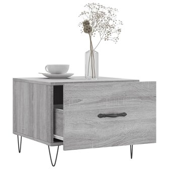 Salontafel 50x50x40 cm bewerkt hout grijs sonoma eiken 8720845428532 4