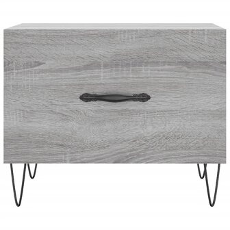 Salontafel 50x50x40 cm bewerkt hout grijs sonoma eiken 8720845428532 5