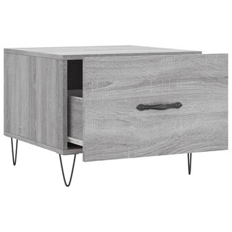 Salontafel 50x50x40 cm bewerkt hout grijs sonoma eiken 8720845428532 6