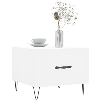 Salontafel 50x50x40 cm bewerkt hout wit 8720845428419 3