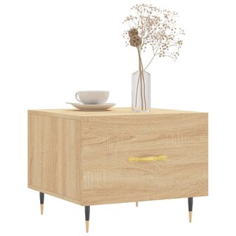 Salontafel 50x50x35 cm bewerkt hout sonoma eikenkleurig 8720845428150 3