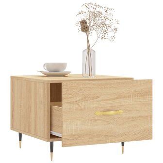 Salontafel 50x50x35 cm bewerkt hout sonoma eikenkleurig 8720845428150 4