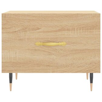 Salontafel 50x50x35 cm bewerkt hout sonoma eikenkleurig 8720845428150 5