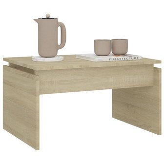 Salontafel 68x50x38 cm spaanplaat sonoma eikenkleurig 8720286606759 4
