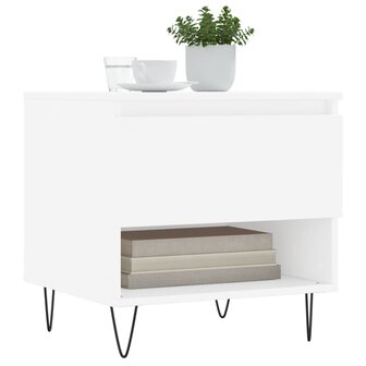 Salontafel 50x46x50 cm bewerkt hout wit 8721012112193 3