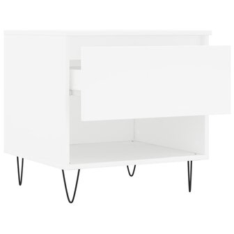 Salontafel 50x46x50 cm bewerkt hout wit 8721012112193 6