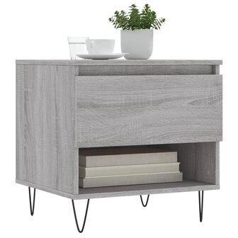 Salontafel 50x46x50 cm bewerkt hout grijs sonoma eikenkleurig 8721012112315 3