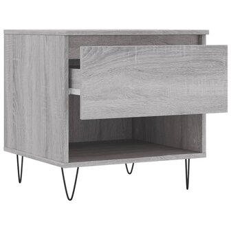Salontafel 50x46x50 cm bewerkt hout grijs sonoma eikenkleurig 8721012112315 6