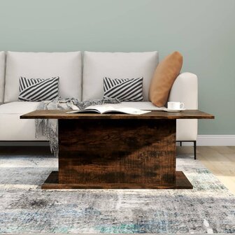 Salontafel 102x55,5x40 cm spaanplaat gerookt eikenkleurig 8720286837764 4