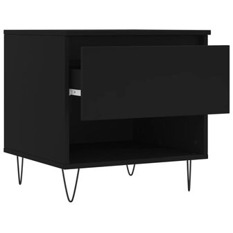 Salontafel 50x46x50 cm bewerkt hout zwart 8721012112216 6