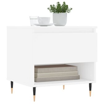Salontafel 50x46x50 cm bewerkt hout wit 8721012112032 3