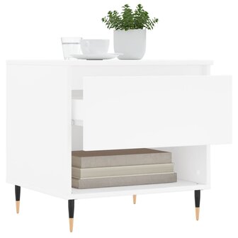 Salontafel 50x46x50 cm bewerkt hout wit 8721012112032 4