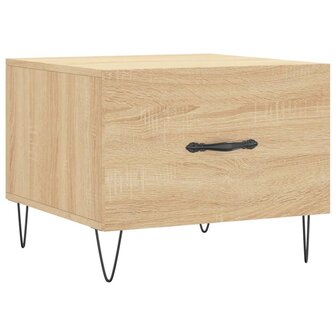 Salontafel 50x50x35 cm bewerkt hout sonoma eikenkleurig 8720845428471 2