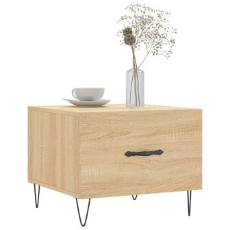Salontafel 50x50x35 cm bewerkt hout sonoma eikenkleurig 8720845428471 3