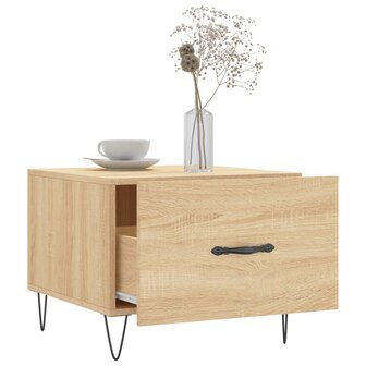 Salontafel 50x50x35 cm bewerkt hout sonoma eikenkleurig 8720845428471 4