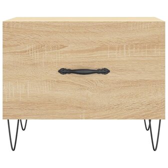 Salontafel 50x50x35 cm bewerkt hout sonoma eikenkleurig 8720845428471 5