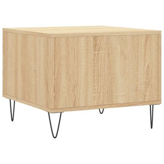 Salontafel 50x50x35 cm bewerkt hout sonoma eikenkleurig 8720845428471 8
