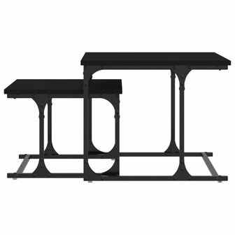 2-delige Salontafelset bewerkt hout zwart 8721012123755 4