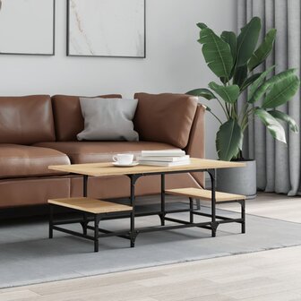 Salontafel 100x50,5x40 cm bewerkt hout sonoma eikenkleurig 8721012125360 1
