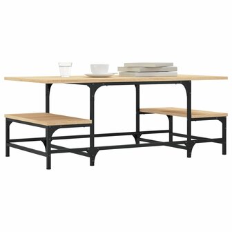Salontafel 100x50,5x40 cm bewerkt hout sonoma eikenkleurig 8721012125360 3