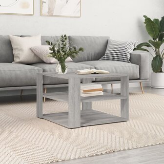 Salontafel 59,5x59,5x40 cm bewerkt hout grijs sonoma 8720845434915 1