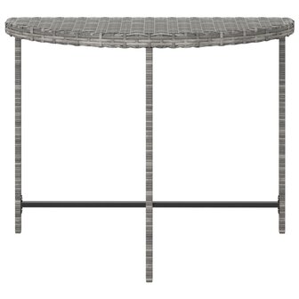 Tuintafel 100x50x75 cm poly rattan grijs 8720286638132 4