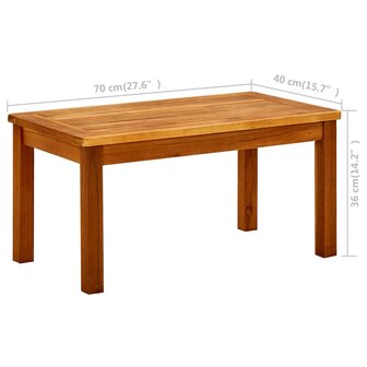 Tuintafel 70x40x36 cm massief acaciahout 8720286543511 7