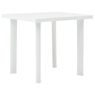 Tuintafel 80x75x72 cm kunststof wit 8719883859859 1
