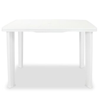 Tuintafel 101x68x72 cm kunststof wit 8718475570622 2