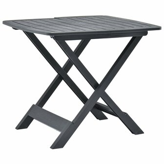 Tuintafel inklapbaar 79x72x70 cm kunststof antraciet 8719883859750 1