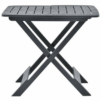 Tuintafel inklapbaar 79x72x70 cm kunststof antraciet 8719883859750 2