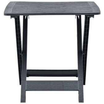 Tuintafel inklapbaar 79x72x70 cm kunststof antraciet 8719883859750 3